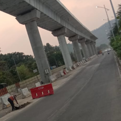 Barricades on Pune Metro Line 3 removed to ease the traffic