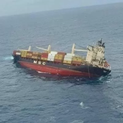 ICG Rescues Crew From Listing Cargo Ship Off Kochi