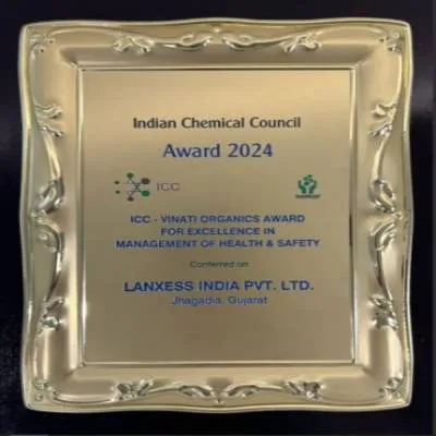 LANXESS India Honored with Three Prestigious Awards by Indian Chemical Council
