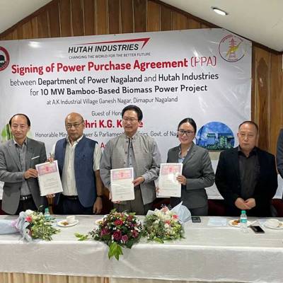 Nagaland govt deals for Bamboo-Fired Power Plant with Hutah Industries