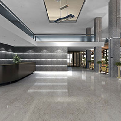 KalingaStone quartz and large porcelain slabs are preferred for industrial flooring as they are extremely tough and resistant to wear and tear.