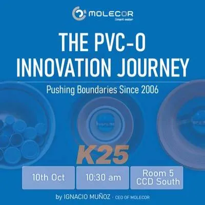 Molecor to Showcase PVC-O Innovation Journey at Upcoming Conference