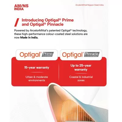 AM/NS India launches Optigal Prime and Pinnacle colour-coated steel   