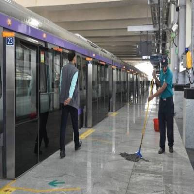  Construction of upper slab in Kolkata's Airport Metro station completed  