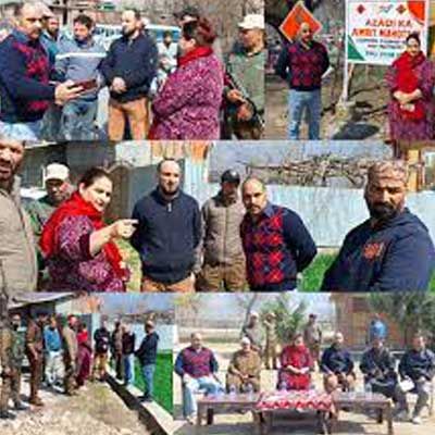 Foundation stone for Ganderbal road upgradation laid by Nuzhat Ishfaq