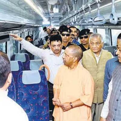 Adityanath inspects RRTS priority section in Ghaziabad