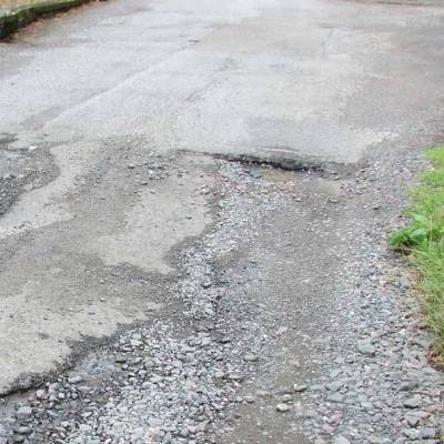 Wayanad district's road under construction sustains damage
