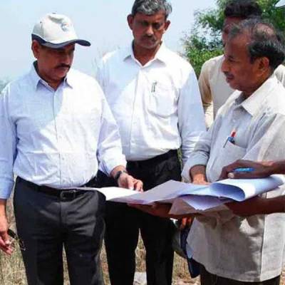 Inspection Airport Metro alignment on Rajendranagar hillock