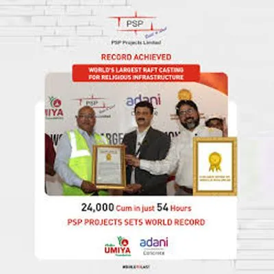 PSP Projects Sets World Record With Umiya Dham Foundation