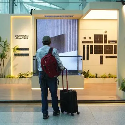 GROHE SPA unveils live water display at Delhi airport