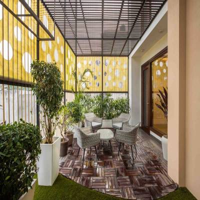 Charming outdoor spaces at Pramod Homes