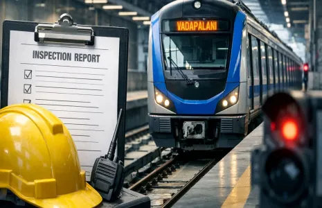 CMRS Inspects Iyyappanthangal To Vadapalani Metro Line