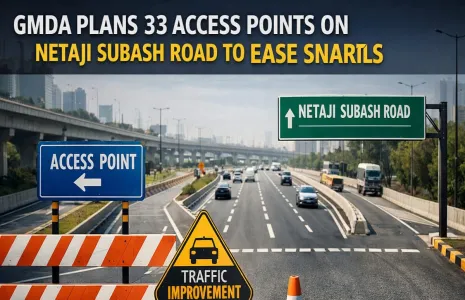 GMDA Plans 33 Access Points on Netaji Subash Road to Ease Snarls
