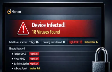 Norton Scan Flags Multiple High Risk Threats