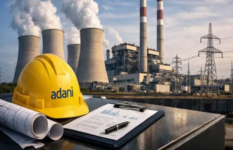 Gautam Adani Inspects Godda 2,300 MW Power Plant