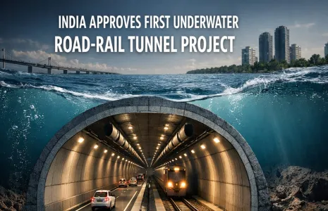 India Approves First Underwater Road-Rail Tunnel Project