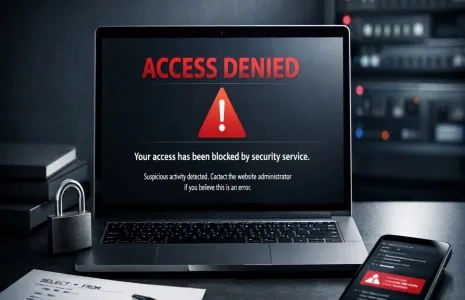 Block Accees Website Access Blocked By Security Service