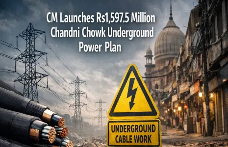 CM Launches Rs1,597.5 Million Chandni Chowk Underground Power Plan