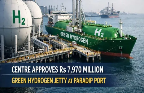 Centre Approves Rs 7,970 Million Green Hydrogen Jetty at Paradip Port