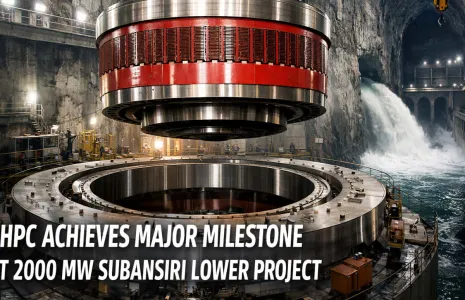 NHPC Achieves Major Milestone at 2000 MW Subansiri Lower Project