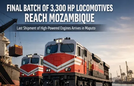 Final Batch Of Two 3,300 HP Locomotives Reach Mozambique