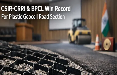 CSIR-CRRI And BPCL Win Record For Plastic Geocell Road Section