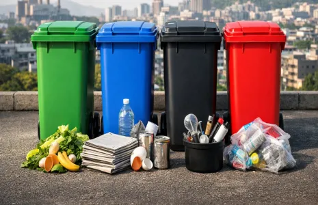 Four-Bin Waste Segregation System for Vijayawada