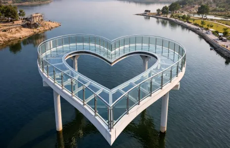 Telangana First Glass Bridge In Heart Shape To Open In Husnabad