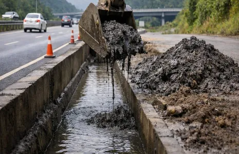 NHAI Begins Pre-Monsoon Drain Desiltation On Guwahati Highway