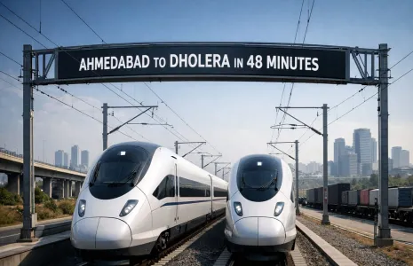 Ahmedabad To Dholera In 48 Minutes High Speed Double Line