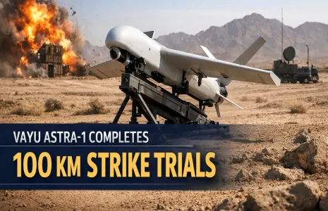 NIBE Vayu Astra-1 Completes 100 km Strike Trials