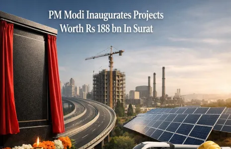 PM Modi Inaugurates Projects Worth Rs 188 bn In Surat