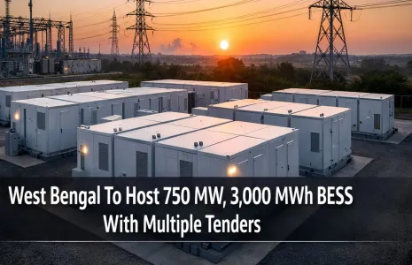 West Bengal To Host 750 MW 3,000 MWh BESS With Multiple Tenders