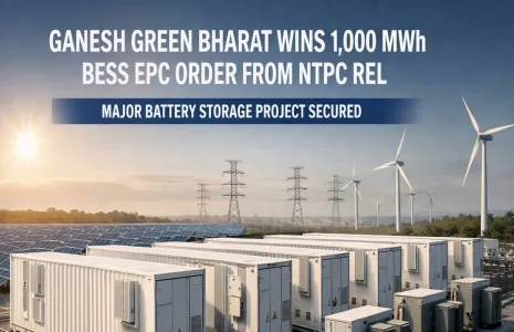 Ganesh Green Bharat Wins 1,000 MWh BESS EPC Order from NTPC REL
