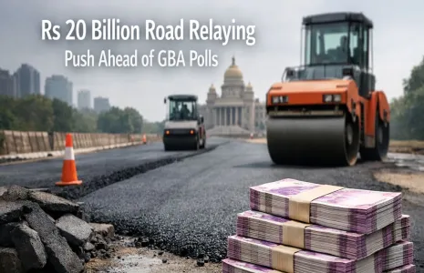 Rs 20 Billion Road Relaying Push Ahead of GBA Polls