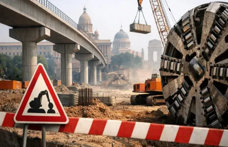Central Vista Metro Corridor Takes Shape as DMRC Begins Construction