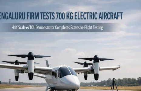 Bengaluru Firm Tests 700 kg Electric Aircraft