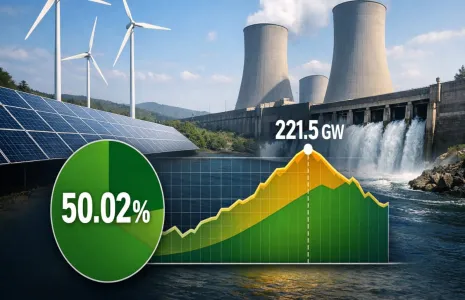 Clean Energy Supplies Over 50 Per Cent of India Peak Demand