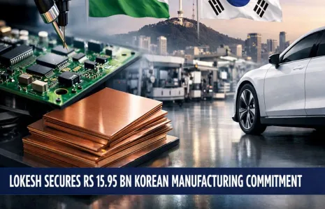 Lokesh Secures Rs 15.95 bn Korean Manufacturing Commitment