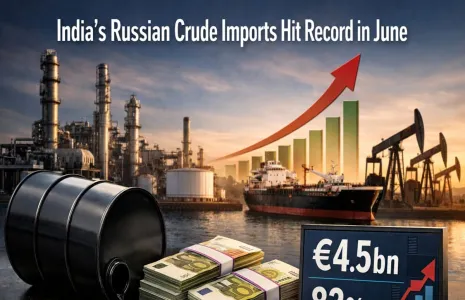 India's Russian Crude Imports Hit Record In June
