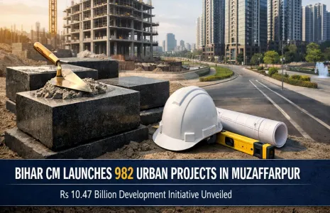 Bihar CM Launches 982 Urban Projects in Muzaffarpur