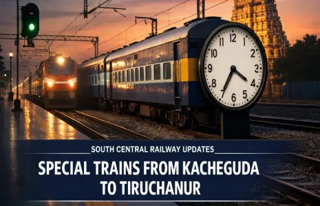 South Central Railway Runs Special Trains From Kacheguda To Tiruchanur