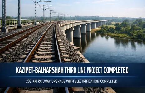 Kazipet Balharshah Third Line Project Completed