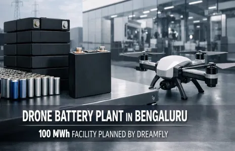 Dreamfly To Build 100 MWh Drone Battery Plant In Bengaluru