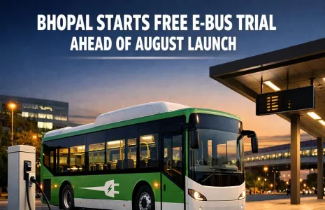 Bhopal Starts Free E-Bus Trial Ahead Of August Launch
