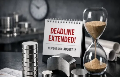 MHI Extends Rare Earth Magnet Tender Deadline Third Time