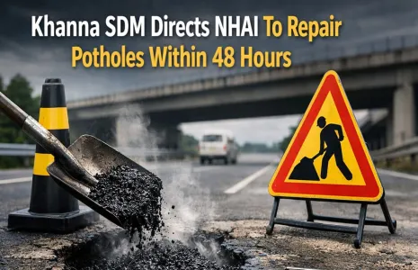 Khanna SDM Directs NHAI To Repair Potholes Within 48 Hours