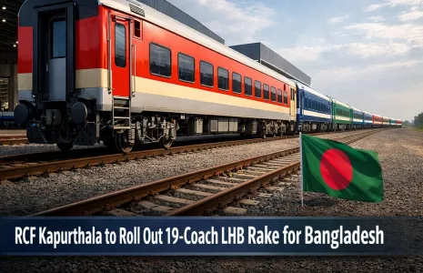 RCF Kapurthala to Roll Out 19 Coach LHB Rake for Bangladesh