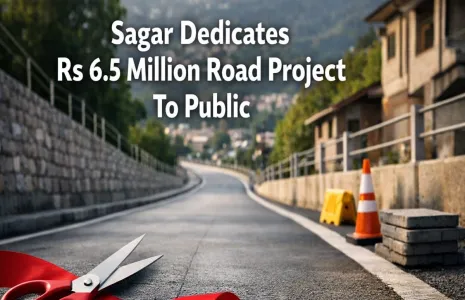 Sagar Dedicates Rs 6.5 Million Road Project To Public
