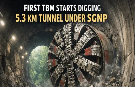 First TBM Starts Digging Five Point Three Kilometre Tunnel Under SGNP